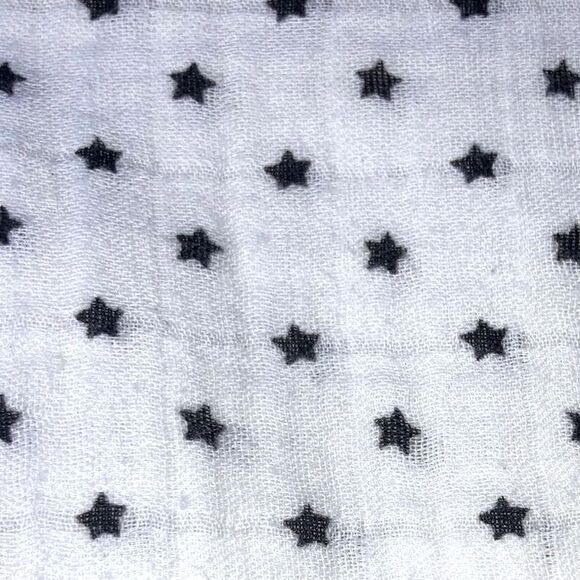 NORDSTROM BABY Muslin Swaddle Blanket Twilight Sleepy Stars 48 x 44 inches - Picture 5 of 9